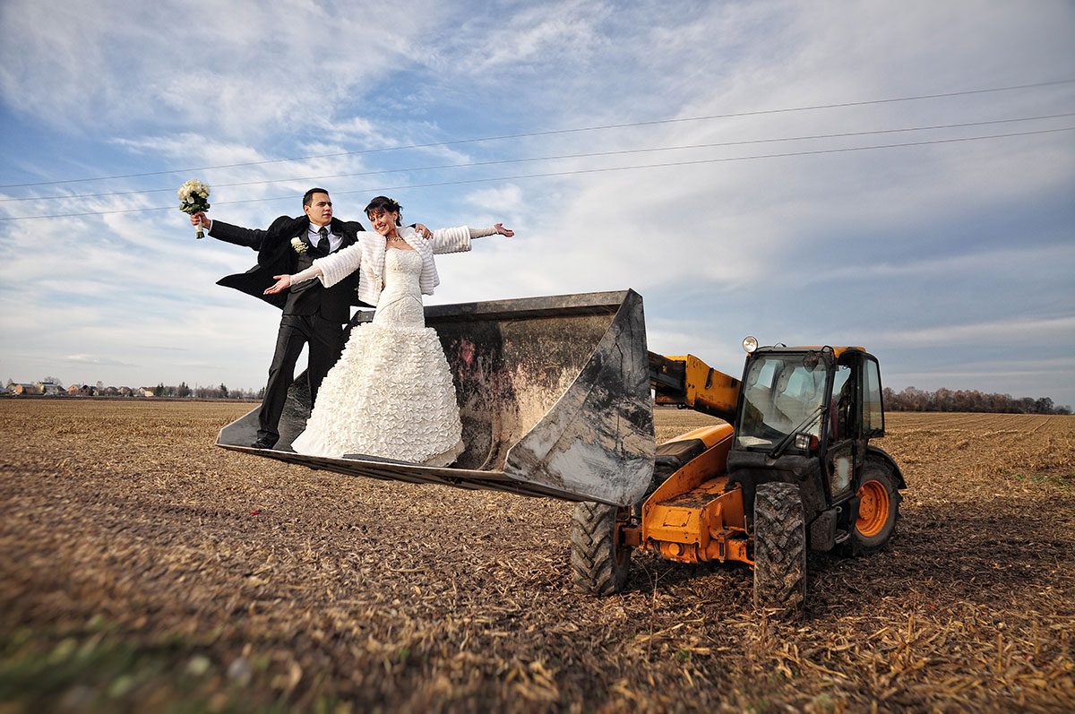 getaway on a tractor