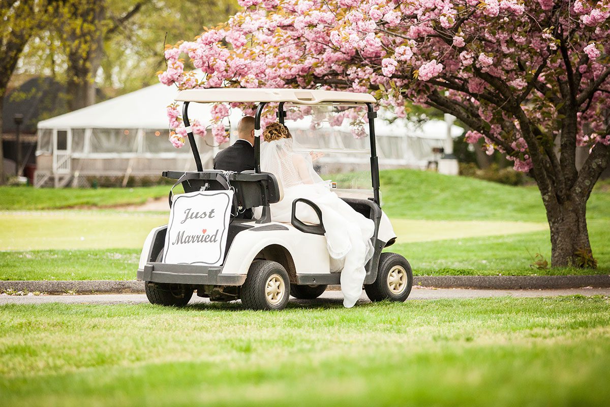 Unique getaway on a golf cart