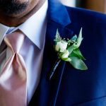 Classic white boutonnière from Absolutely Blooming