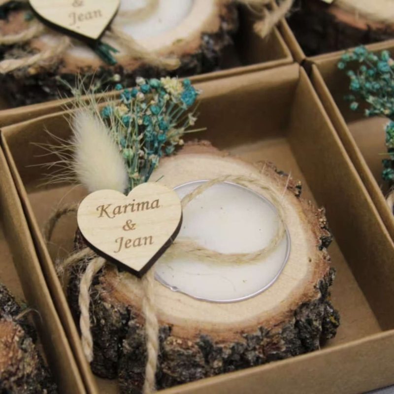 Candles as wedding favors from butterflyyshop on Etsy